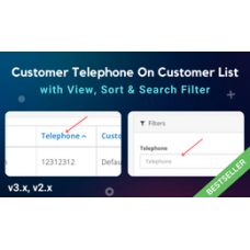 Customer Telephone On Customer List with Search Filter