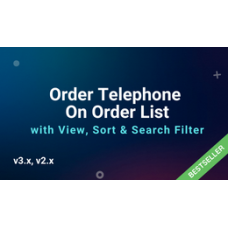 Order Telephone On Order List with Search Filter