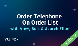 Order Telephone On Order List with Search Filter