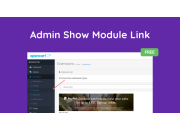 Admin Show Module Link at Left Menu