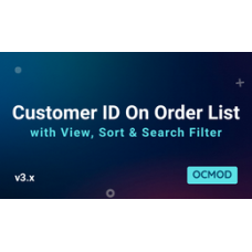 Customer ID on Orders List with Search Filter