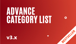 Advance Category List - Columns, Filters & Actions